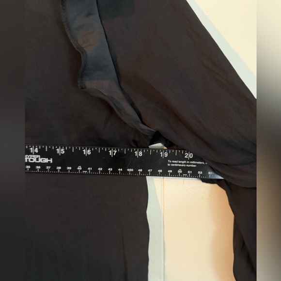 Dolan Left Coast Collection Anthropologie 3/4 sleeve Ruffle Tee top size S - Picture 9 of 9